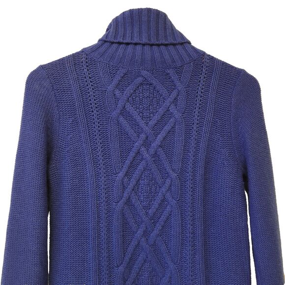 J.Crew Turtleneck Knitted Navy Blue Sz S Women Sweater - Picture 2 of 8